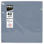 40 Serviettes OUATE micro-gauf38X38Gris