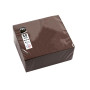 50Serv.OUATE micro-gaufré 20X20 Chocolat