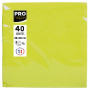 40Serv.OUATE micro-gaufré 38X38Vert kiwi