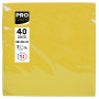 40Serviettes OUATE micro-gauf.38X38Jaune