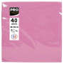 40Serv.OUATE micro-gauf.38X38Rose poudré