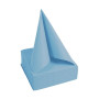50 Serv.OUATE micro-gauf20X20 Bleu ciel