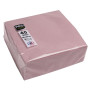 40 Serviettes OUATE 38X38cm Vieux rose