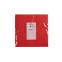50Serviettes OUATE micro-gauf.20X20Rouge