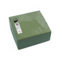 50Serv.OUATE micro-gaufré 20X20 V.olive