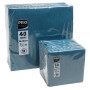 40 Serviettes OUATE38X38cmBleu Pacifique