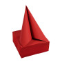 40Serviettes OUATE micro-gauf.38X38Rouge