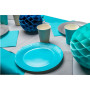40Serv.OUATE micro-gauf.38X38Turquoise