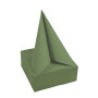 40 Serv.OUATE micro-gauf.38X38 V.olive