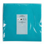 40Serv.OUATE micro-gauf.38X38Turquoise