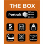 THE BOX ouvert Linicolor arlequin transp