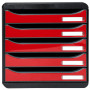BIG-BOX PLUS noir/rouge carmin glossy