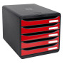 BIG-BOX PLUS noir/rouge carmin glossy