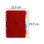 Intercal. onglets perso A4 PP 8 pos.