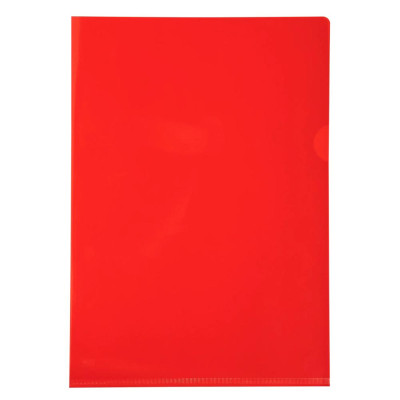 SACH 10 POCHETTES COINS PVC ROUGE