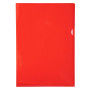 SACH 10 POCHETTES COINS PVC ROUGE