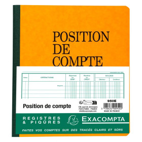 PIQ. POSITION DE COMPTE 21/19 80 PAGES
