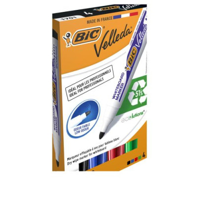 BIC BOITE 4 MARQ VELLEDA 1704 904941