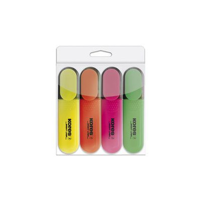 Kores surligneurs BRIGHT LINER étui de 4