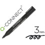 Marqueur q-connect permanent pointe biseau résistante corps plastique coloris no