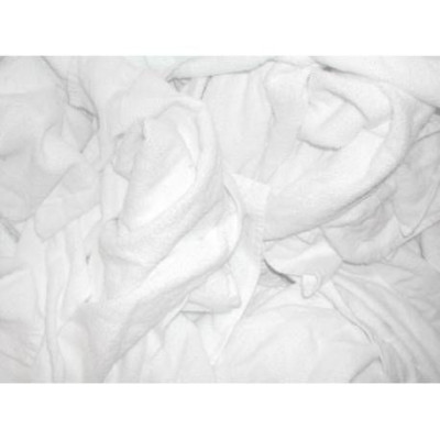 Carton de 10 Kg Serviette éponge blanche pur cotton 60 x 40 cm environ 60 morcea