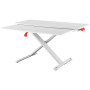Station de travail assis debout Ergo Cosy avec plateau coulissant - Gris - Leitz