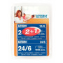 Agrafes Standard 24/6. Blister de 2000 + 1000 - Rapid