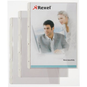 Chemises A4+ avec rabat- transparent - Transparent - Hetzel