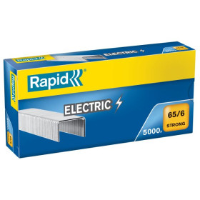 Agrafes Electric Strong 65/6. Boîte de 5000 - Rapid