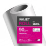 Bobine papier blanc laize pour traceur 90g 0,914x45m CLARALFA