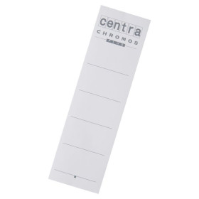 Etiquettes carton pour classeurs à levier plastique 80 mm x10 - Blanc - Centra