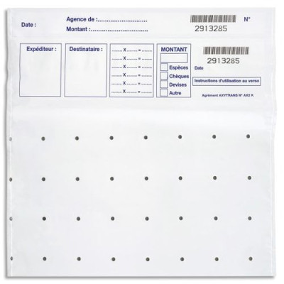 Rsk l/100 sachets securit billet 14202-1