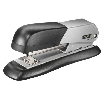 Agrafeuse de bureau FM12 métal Halfstrip - Argent/orange - Rapid