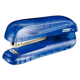Mini-agrafeuse de bureau F5 - blister- Transparent Bleu Rapid
