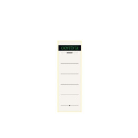 Etiquettes auto-adhésives pour classeurs à levier carton 80 mm x10 - Blanc - Cen