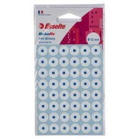 OEillets autocollants Rubafix- diamètre de 13mm- sachet de 240 - Blanc - Rubafix