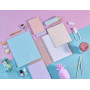 Koverbook blush piqué pp bicolore opaque 24x32cm 96p séyès coloris assortis
