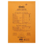 Bloc agrafé Rhodia ORANGE N°20 21x31,8 cm ligné avec marge 80 feuillets 80 g per