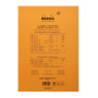 Bloc agrafé Rhodia ORANGE N°18 21x29,7 cm 80 feuillets uni 80 g