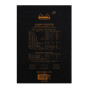 Bloc agrafé Rhodia BLACK N°18 21x29,7 cm 80 feuillets uni 80 g