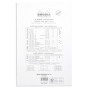 * Bloc agrafé Rhodia WHITE N°19 21x31,8 cm 80 feuillets ligné avec marge 80 g