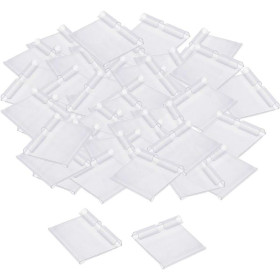 Sachet de 50 porte étiquette pour broche standard 50 x 30 mm PVC