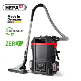Aspirateur dorsal BoostiX iGO 150/300W - HEPA13 - 69db + 2 batteries 7,5 Ah + ch