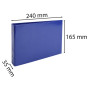 Classeur 16,5x24 2anx 25mm Iderama ass.