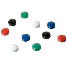 Blister 10 aimants 12mm assort