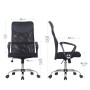 Fauteuil de bureau Argas dossier filet et accoudoirs