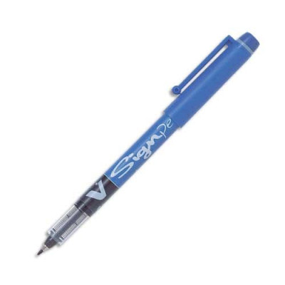 Pil feutre v sign pen bleu 134678