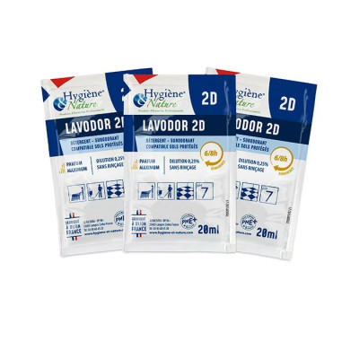 LAVODOR 2D FLEURS BLANCHES - Carton 250 dosettes