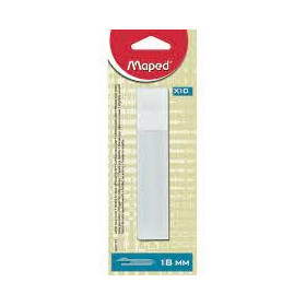 Maped paquet de 10 lames de cutter 18mm
