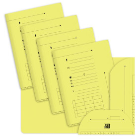 SOUS DOSSIER OXFORD OAZ 2RAB A4 KR JAUNE PASTEL x25